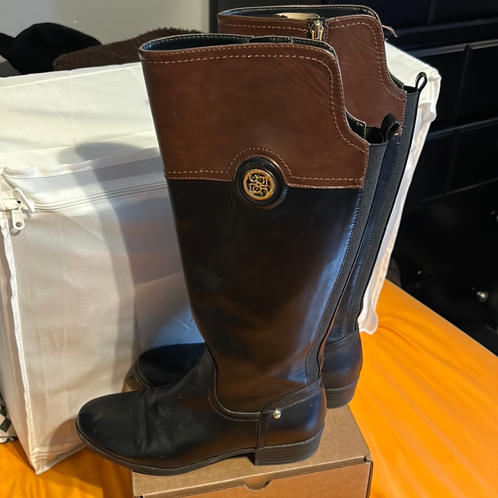 Liz Claiborne Black/Brown Women’s Calf Boots